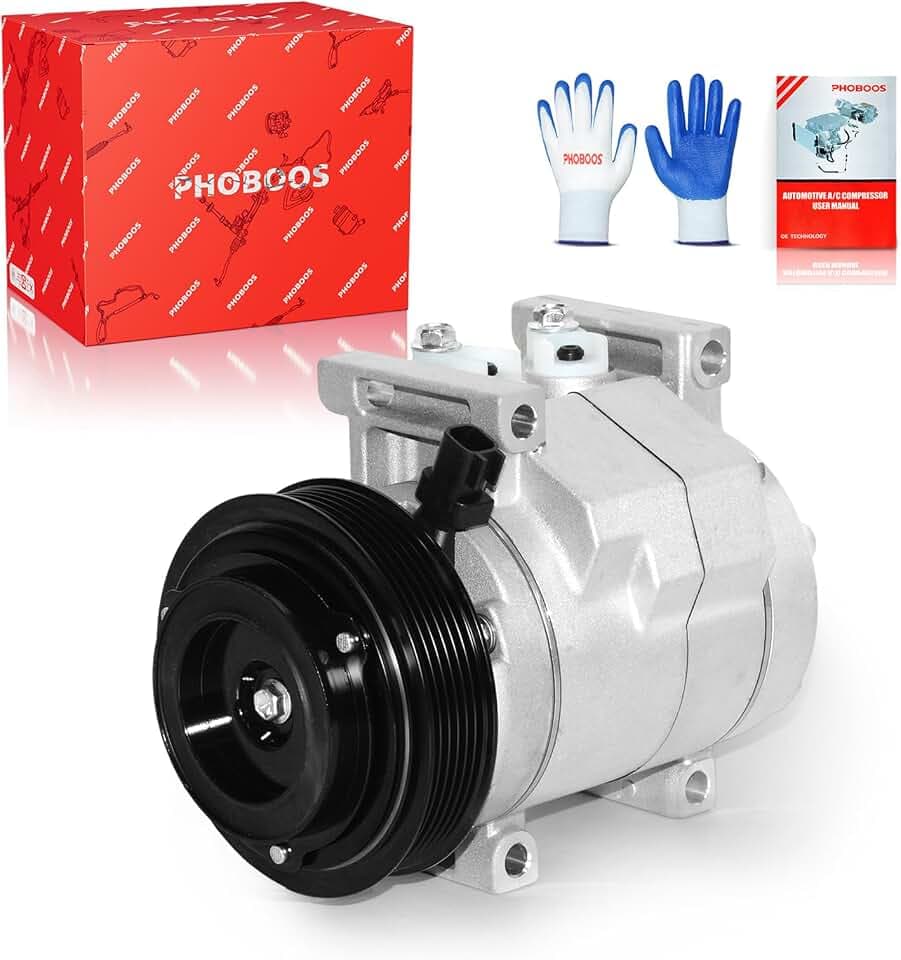 PHOBOOS A/C Compressor with Clutch Compatible with Jeep & Dodge & Chrysler