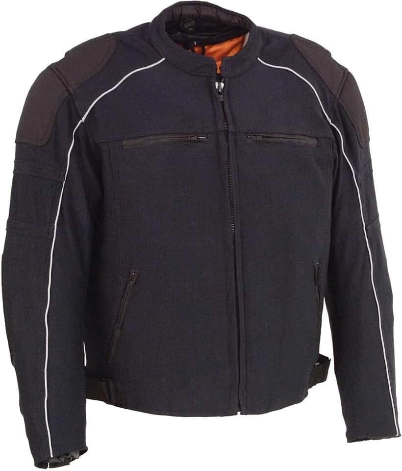 Milwaukee Leather Men’s CE Armored All-Season Motorcycle Jacket - XX-LG