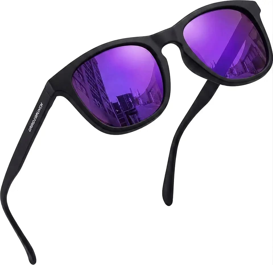grinderPUNCH Polarized Running Sunglasses Men Women Sport Golf No Slip
