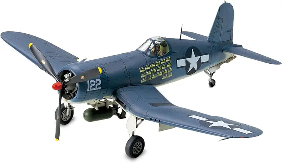 TAMIYA TM61070 61070 0.075 US Vought F4U-1A Corsair, Modellbausatz,Plastikbausatz, Bausatz zum Zusammenbauen, detaillierte Nachbildung