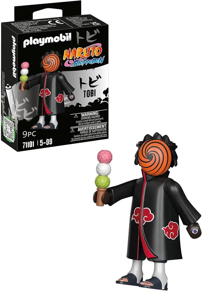 PLAYMOBIL Naruto Shippuden 71101 Tobi mit Dangobälle, kreativer Spielspaß für Animefans mit tollen Details und authentischen Extras, 11-teilig, ab 5 Jahren