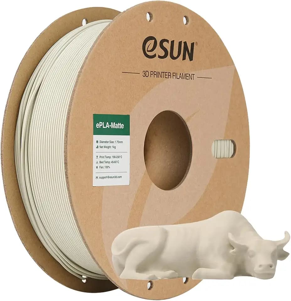 eSUN Upgraded Matte PLA Filament 1.75mm, Hell Khaki,1KG