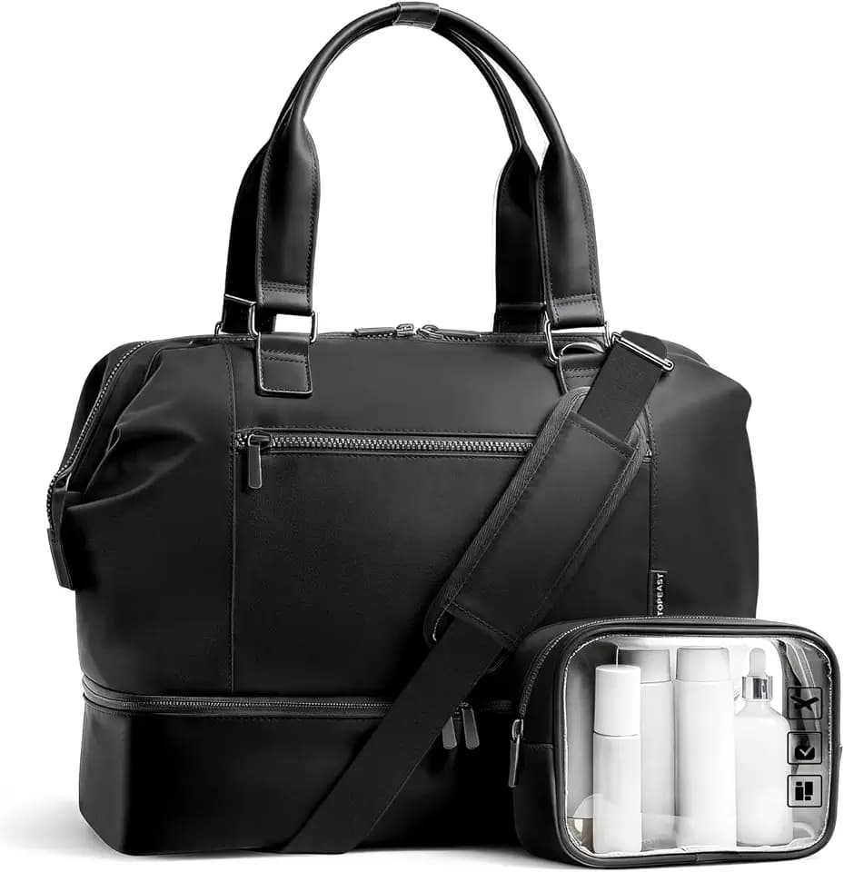 TOPEAST Travel Duffle Bag, Weekender Bags for Women with Shoe Compartment