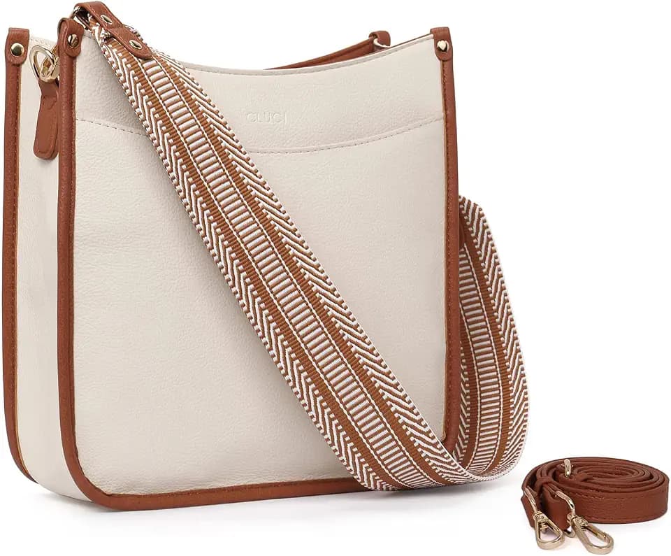 CLUCI Crossbody Bags For Women Trendy Fashion Shoulder Bag Vegan Leather Purse For Ladies with Adjustable Strap