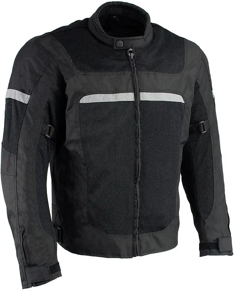 Milwaukee Leather Men’s CE Armored All-Season Motorcycle Jacket - XX-LG