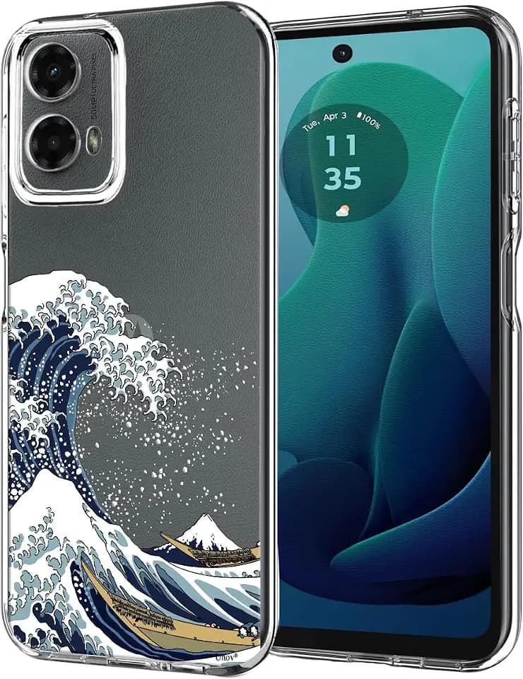 Unov Case for Moto G 5G / G Play 5G 2024, Great Wave