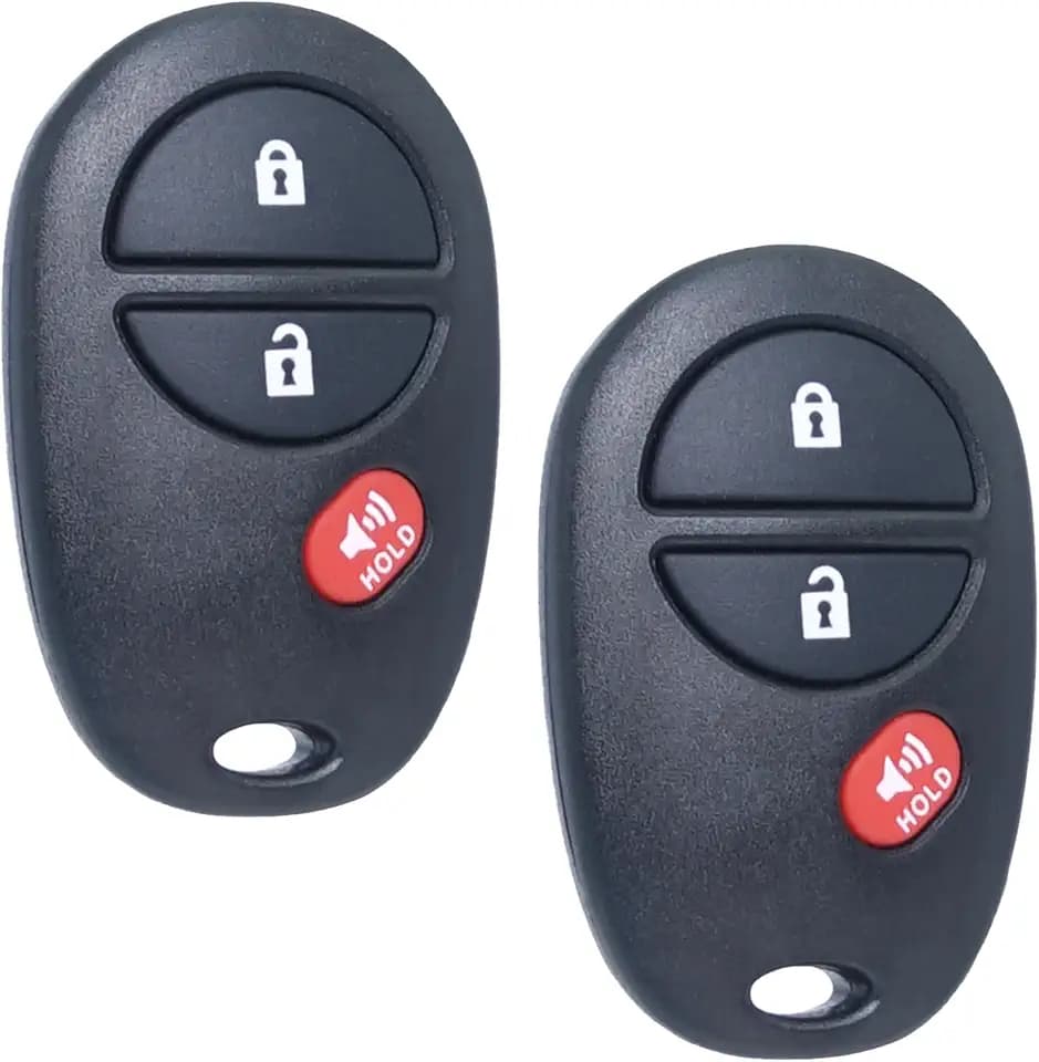 SUPALAND Key Fob Keyless Entry Fits for Toyota 2007-2017 Tundra /2005-2016 Tacoma / 2008-2013 Highlander / 2004-2015 Sienna /2008-2016 Sequoia Remote Control Replacement GQ43VT20T 89742-AE010