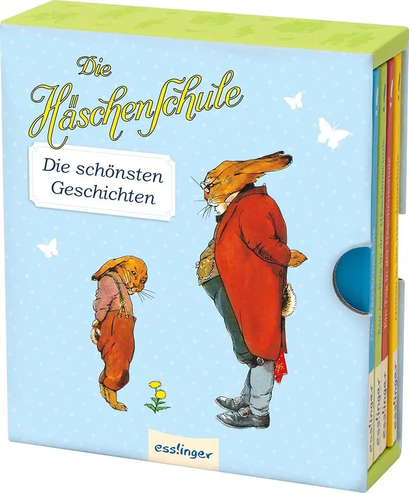 Die Häschenschule: Mini-Schuber: Die schönsten Geschichten | 4 kleine Bücher in edler Sammlerbox