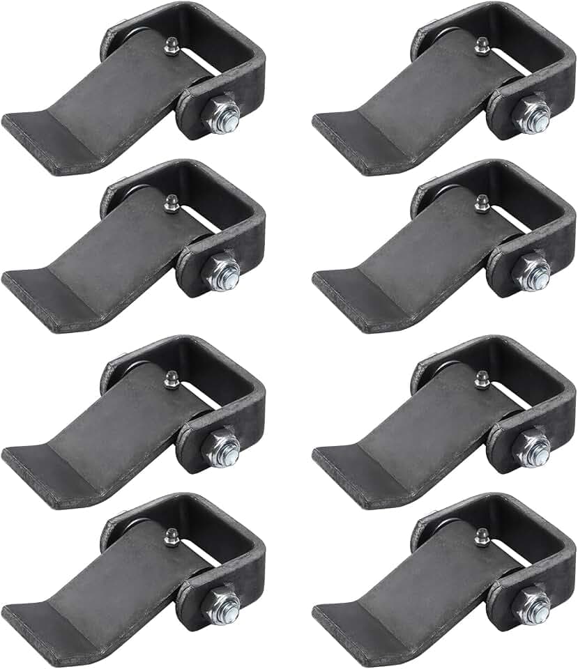 Greaseable Weld-On Trailer Hinges 8Pcs Strap Style Short Leaf Gate Hinges