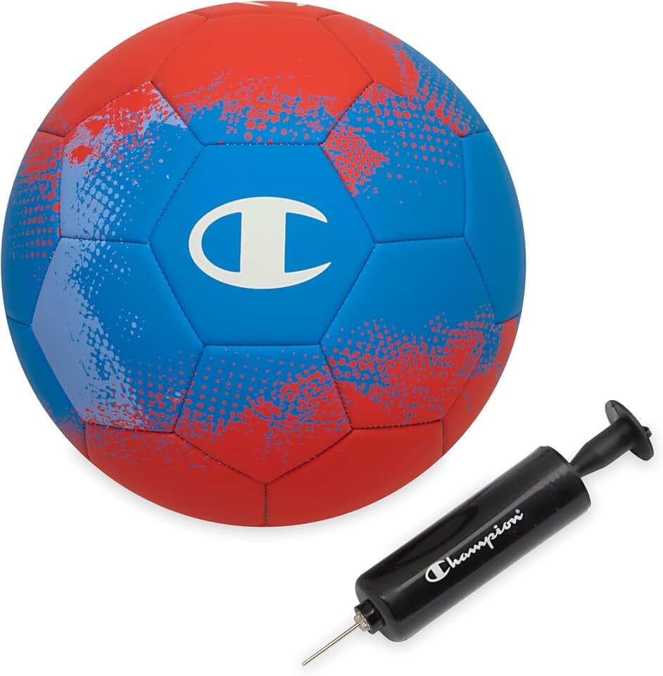 Champion Prodigy Soccer Ball with Pump (Size 4, World Cup USA)