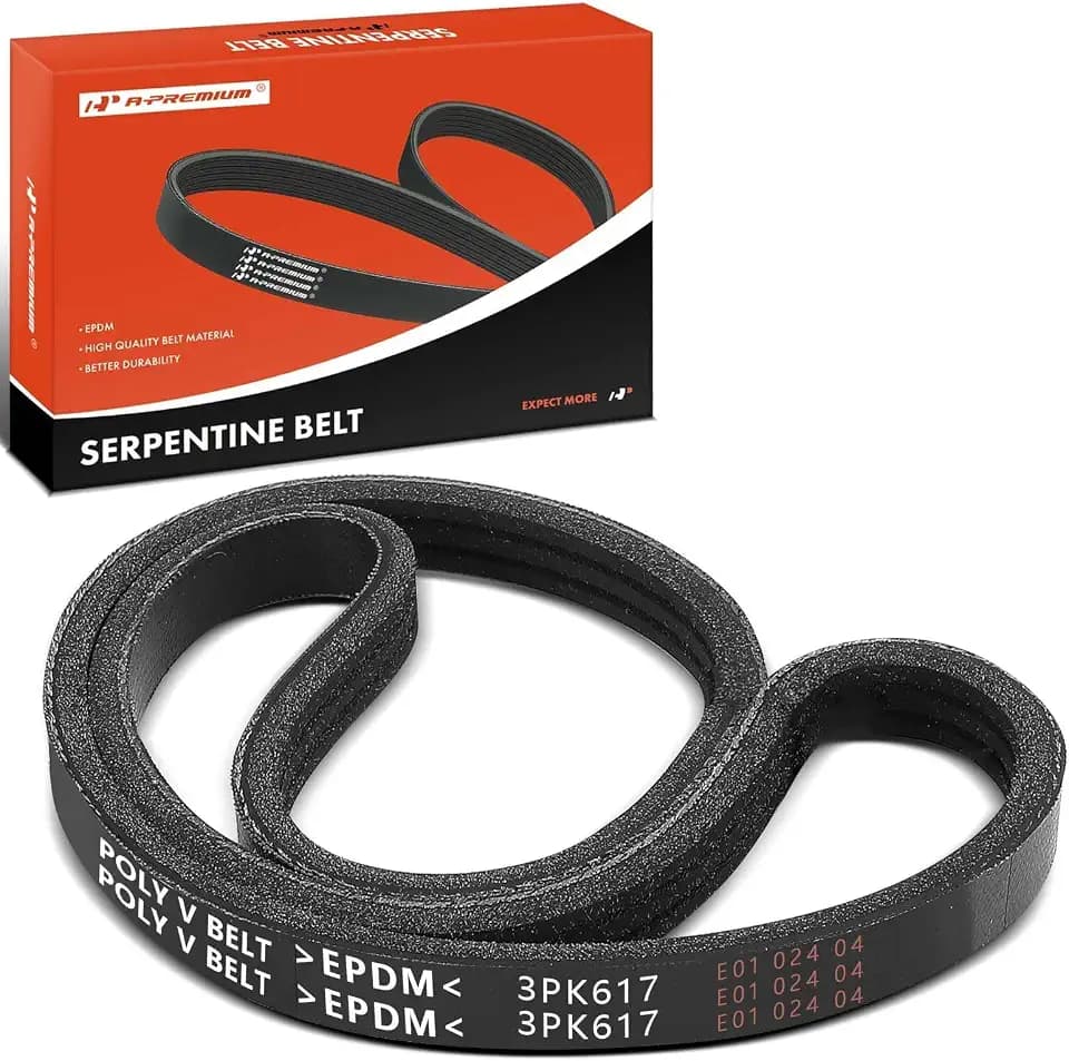 A-Premium Water Pump Serpentine Belt 3-Rib 24.33 In