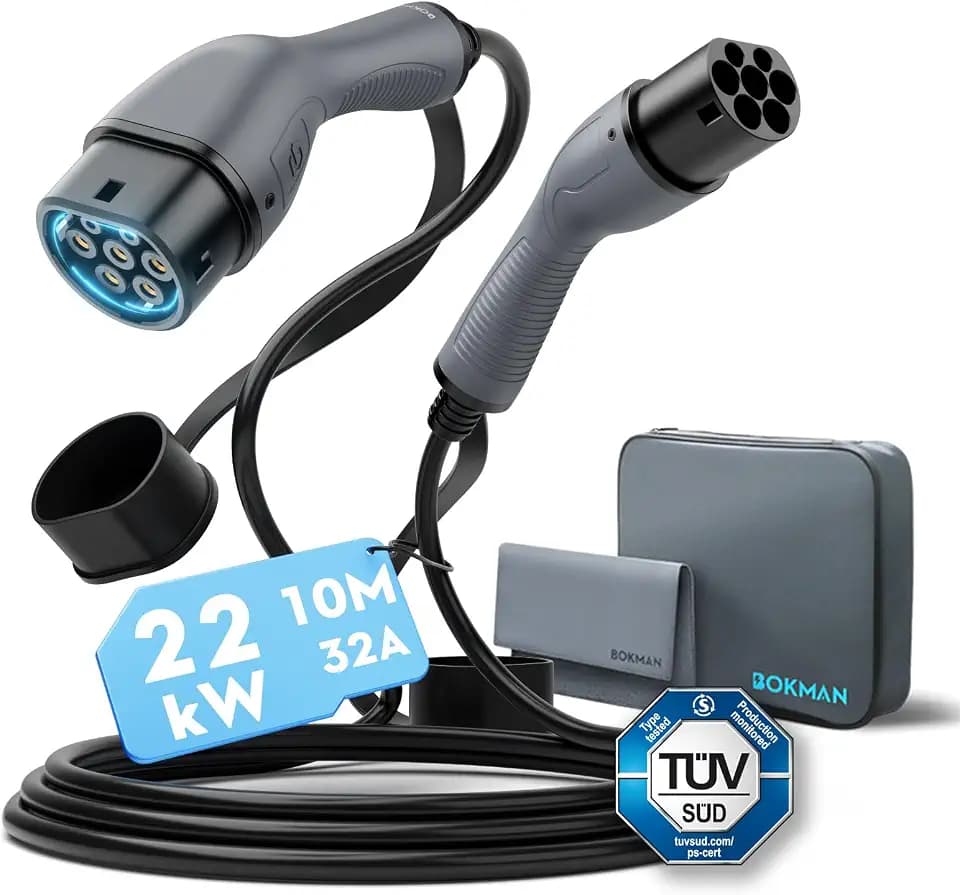 bokman Typ 2 Ladekabel 22 kW 10 Meter