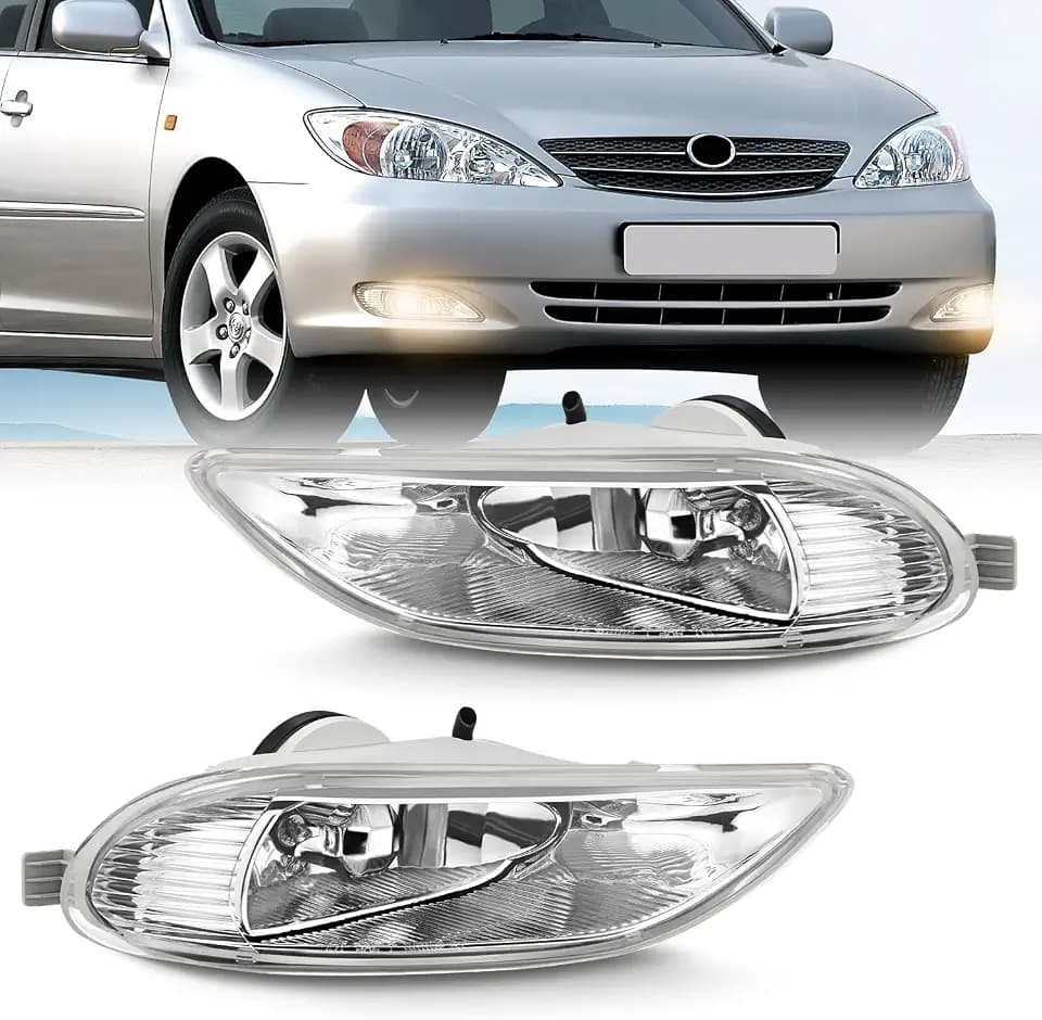 Nilight Fog Light Assembly Compatible with 2002 2003 2004 Toyota Camry