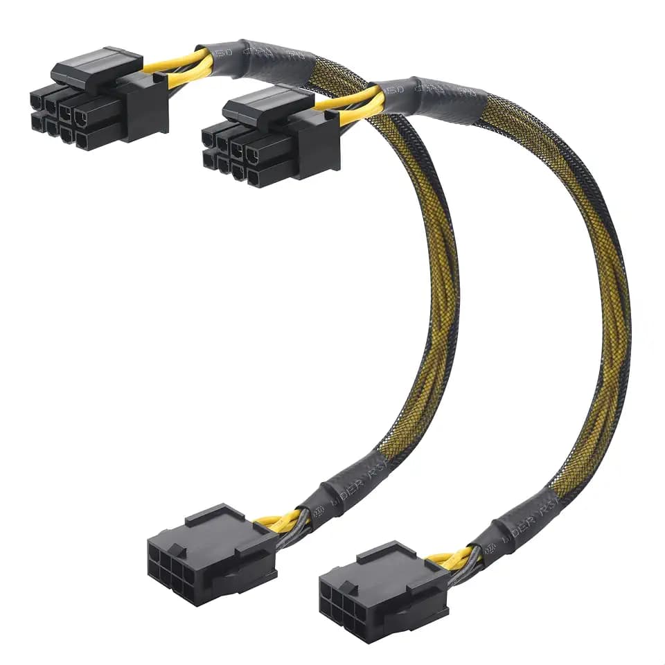 Cable Matters 2-Pack 8-Pin EPS CPU Extension Cable, 10 inches