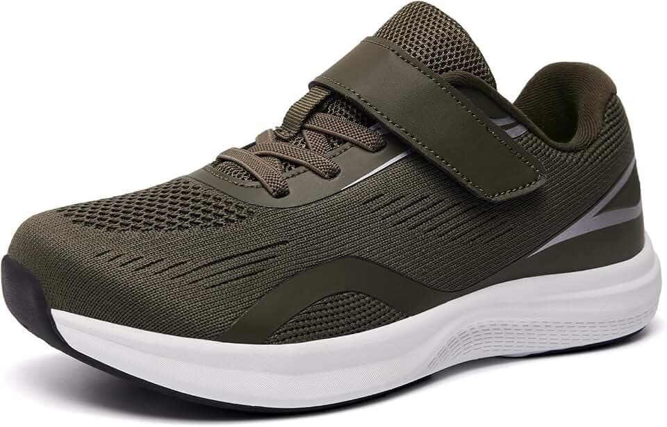 Girls Boys Wide Toe-Cap Tennis Shoes Athletic Running Sneakers for Little Kid/Big Kid/Toddler