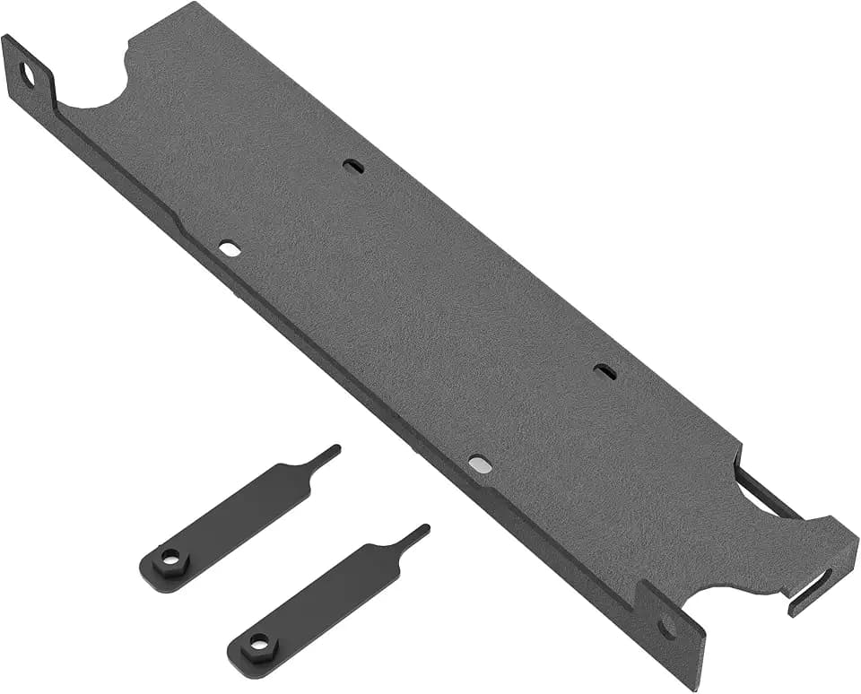 YZONA Winch Mounting Plate Compatible with 2007–2018 Jeep Wrangler JK JKU, Fits 10" x 4.5" Winch Bolt Pattern, Heavy-Duty Steel Bracket, 12000 lb Towing Capacity, Black