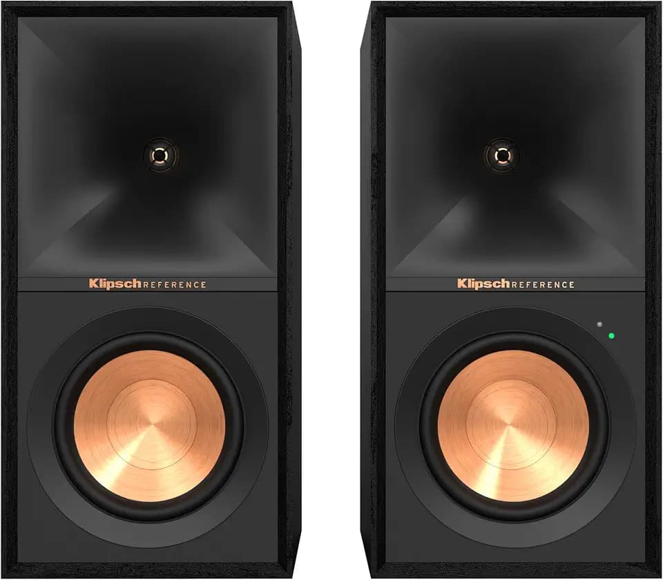 Klipsch R-50PM Powered Speakers with 5.25" Woofers, Black