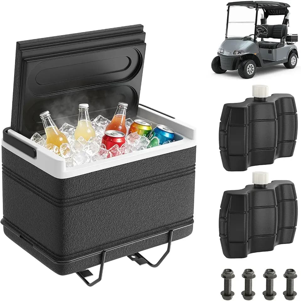 DRIVE UP Golf Cart Cooler and Mounting Bracket Kit for EZGO RXV Models Only, 603706