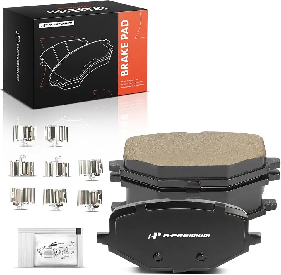 A-Premium Rear Ceramic Brake Pads Compatible with Mercedes-Benz