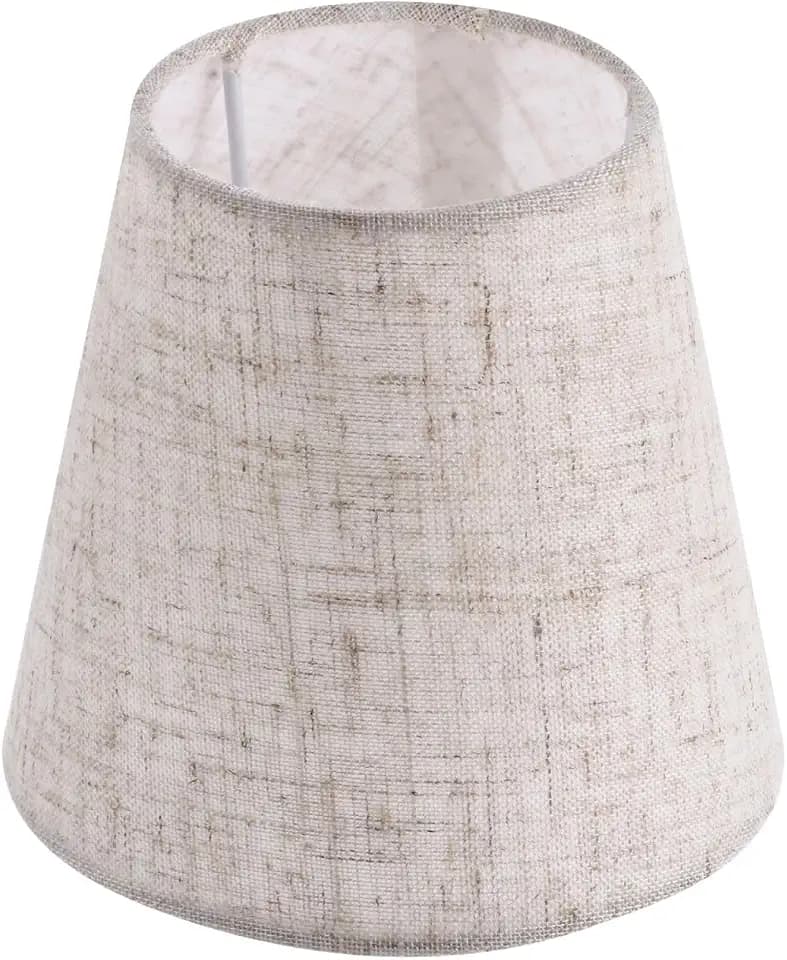 Lurrose Cloth Lampshade 5.5 X 5.1 X 3.5 Inch Durable Fabric Lamp Cover for Wall and Ceiling Lights in Bedroom and Living Room