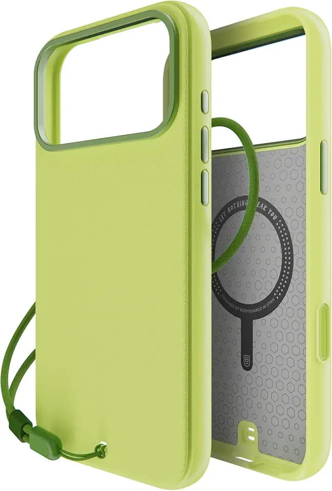 BodyGuardz Pulse Compatible with iPhone 17 Pro Max Case - Shockproof 16 ft Drop Rating - Compatible with MagSafe - Directional Sound Ports - Responsive Buttons (Matcha Green)