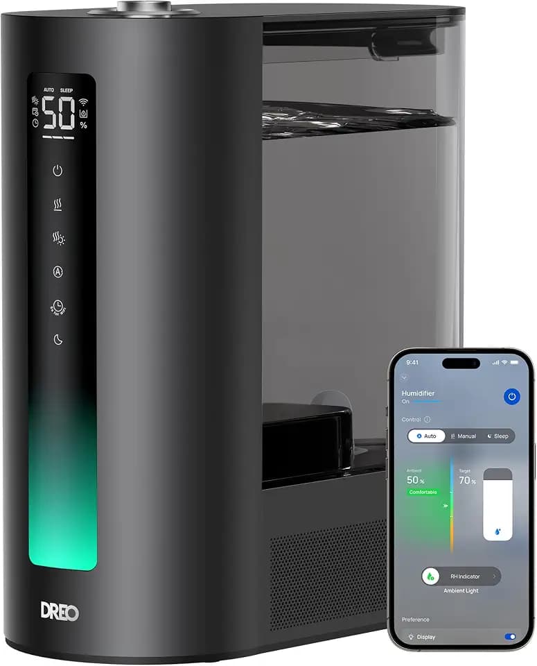 DREO 6L Smart Humidifiers for Bedroom, Warm & Cool Mist for Large Room