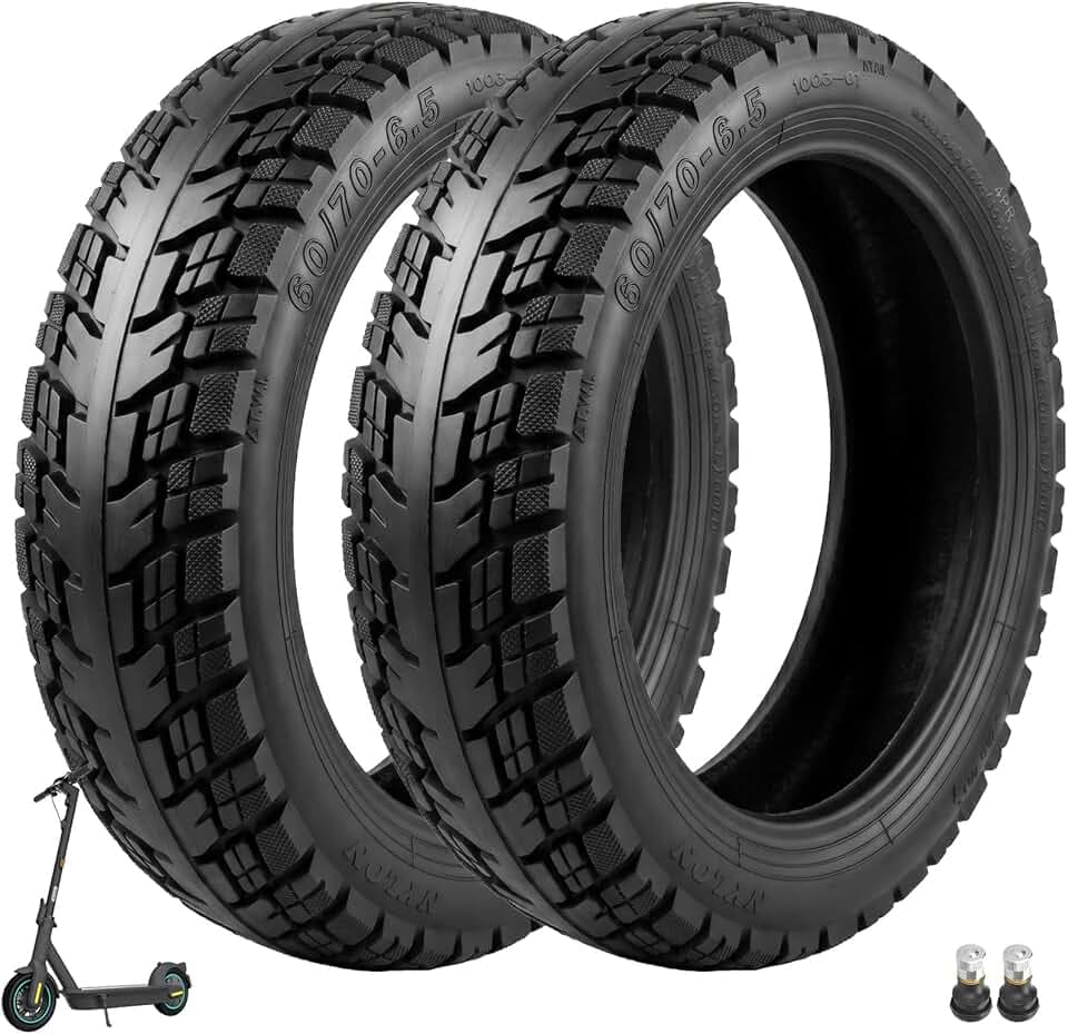 60/70-6,5 Offroad-Tubeless-Reifen 10 Zoll Dicker Reifen Ersatzreifen | Schlauchloser Reifen für Xiaomi 5/5 Pro/5 Max/Elite, für Ninebot Max G30/Max G30 D/Max G30 D2/G30E/G30LP Elektroroller