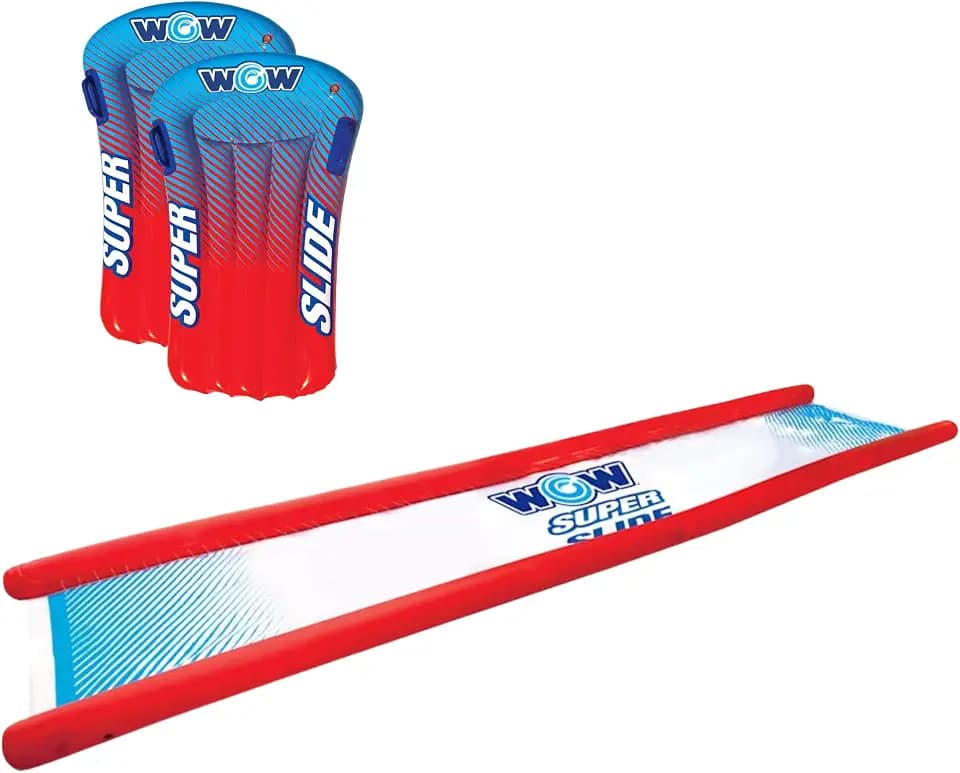 Wow Sports Super Inflatable Lawn Water Slide - 25 ft - Zigzag Sprinklers