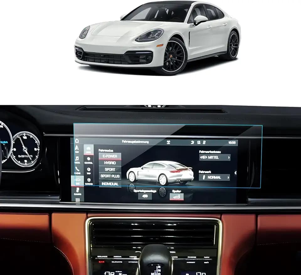 Car Screen Protector for Porsche Panamera 2017 2018 2019 2020 2021 2022 2023 Accessories Navigation Touchscreen Protector Film Tempered Glass HD Clear Anti-Glare 12.3''