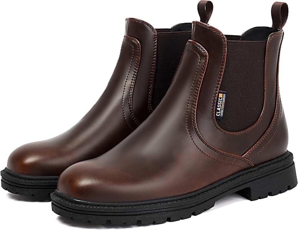 Mens Chelsea Boots Men Ankle Boots Slip on Boots for Men Casual Dress Boots