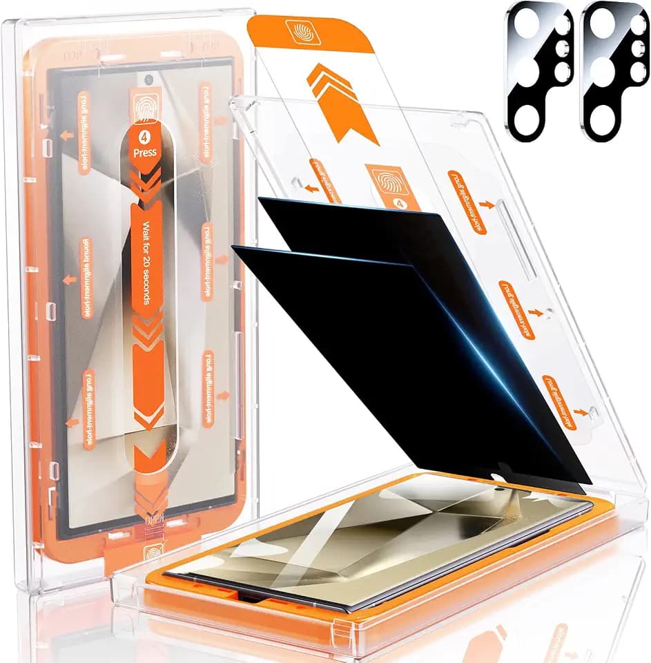 MRGLAS 2 Packs for Samsung Galaxy S24 Ultra Privacy Screen Protector 6.8''