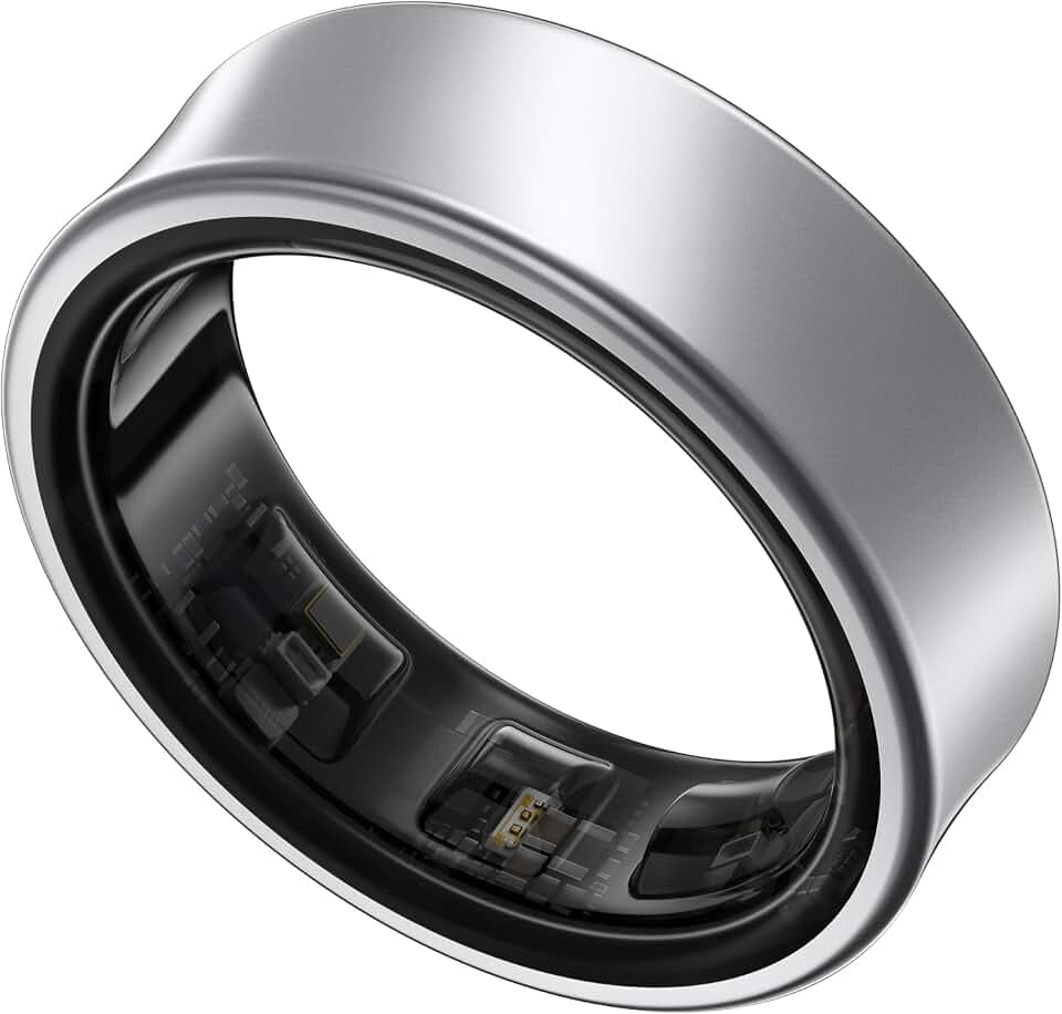 SAMSUNG Galaxy Ring, AI Smart Ring, Size First w/Sizing Kit, No App Subscription, Fitness Monitor, Sleep Tracker, Up to 7-Day Battery, Size 7, Titanium Silver [US Version, 1Yr Manufacturer Warranty]