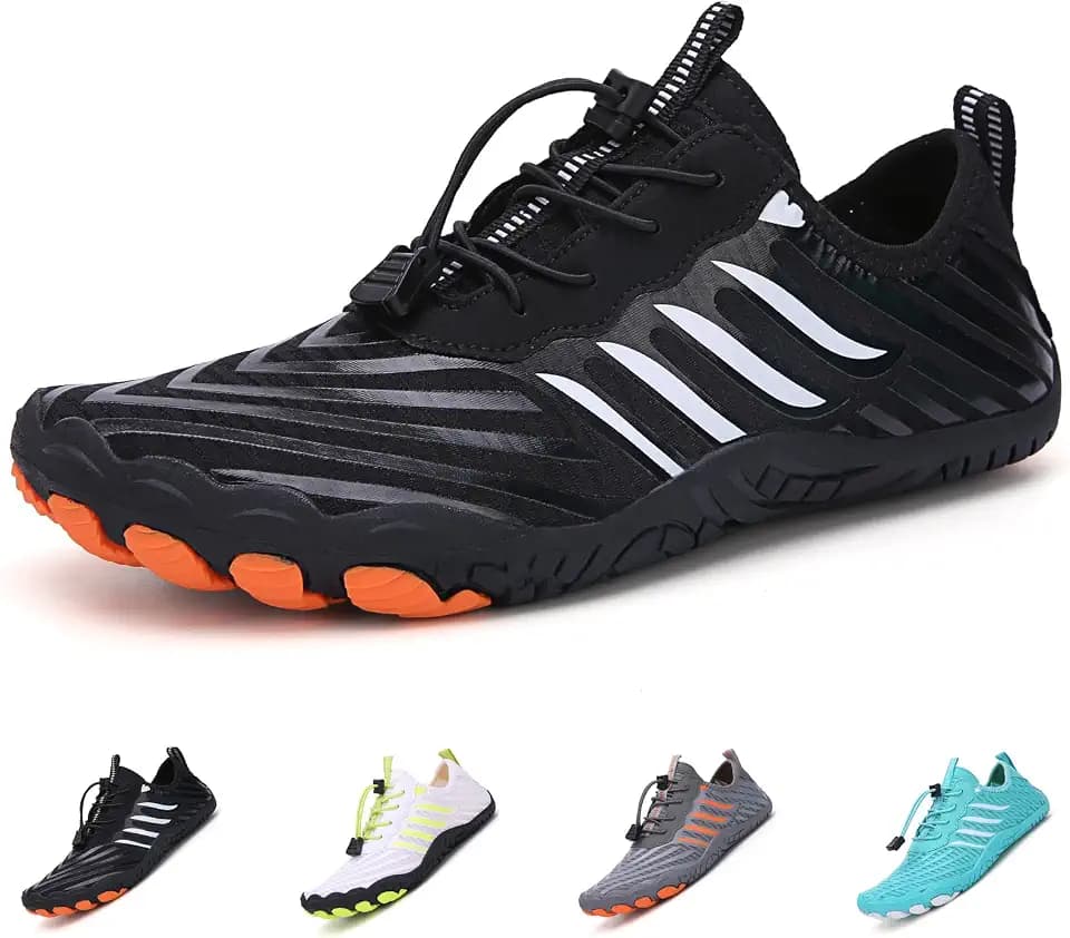 Zero Drop Barefoot Shoes, Wide Toe Box Quick Dry Water Shoes Beach Footwear