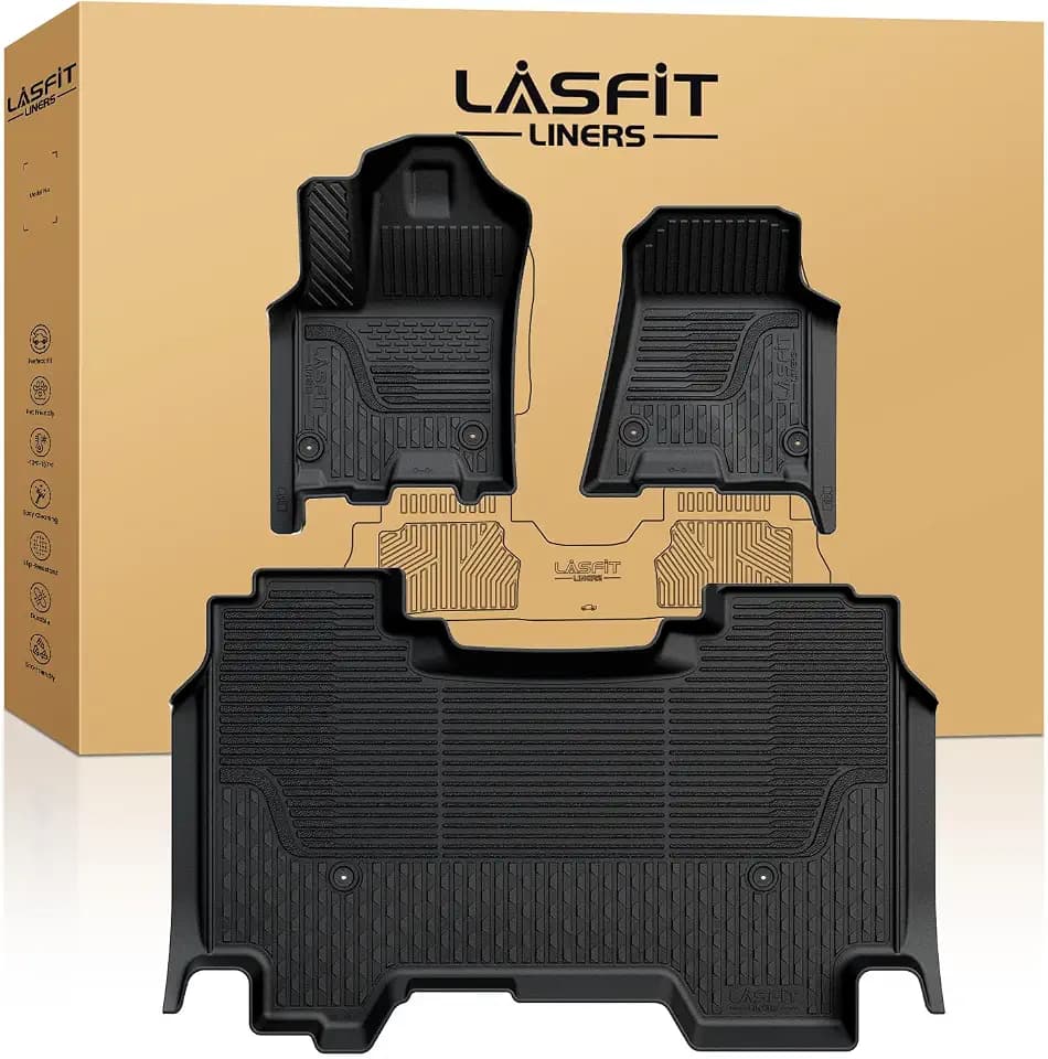 LASFIT Floor Mats for RAM 1500 Crew Cab 2025 2026 2027 Bucket Seats