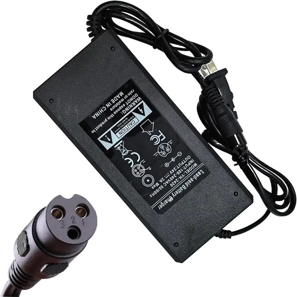 24V2A MX350 MX400 Charger for Razor E100 E125 E150 E175 E200 E200S E300 E300S E500 PR200 E225S E325S, Pocket Mod, Sports Mod, and Dirt Quad, Ground Force, Mini Chopper for W13112099014