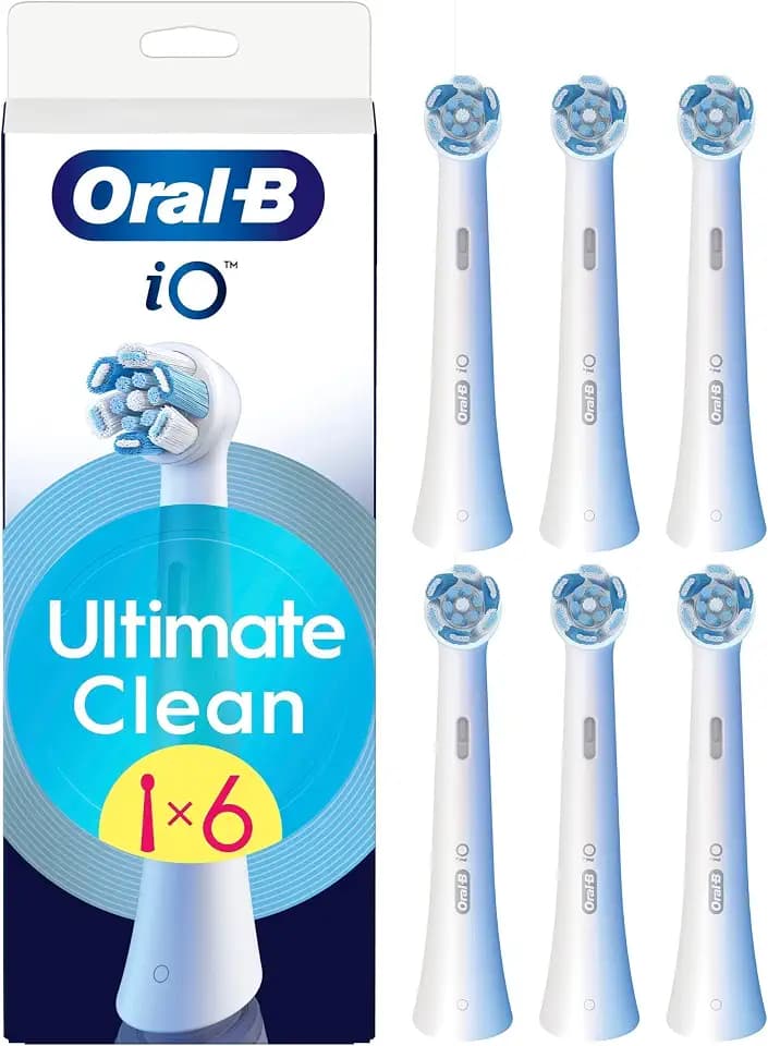 Oral-B Ultimate Clean Ersatzbürsten, Weiß, gründliche Reinigung, Entfernung von Zahnbelag, runde Bürste für elektrische Zahnbürsten, Oral B iO
