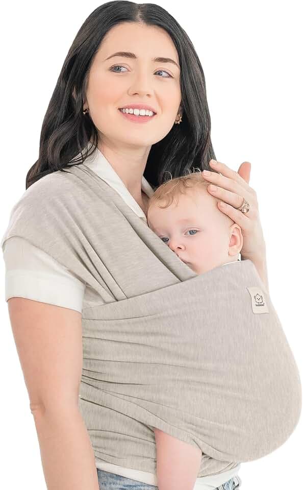 KeaBabies Babytrage Ab Geburt, All in 1 Babytragetücher (Stone Gray)