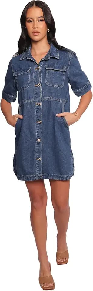 Petal & Pup Women's Fleming Shirt Mini Dress