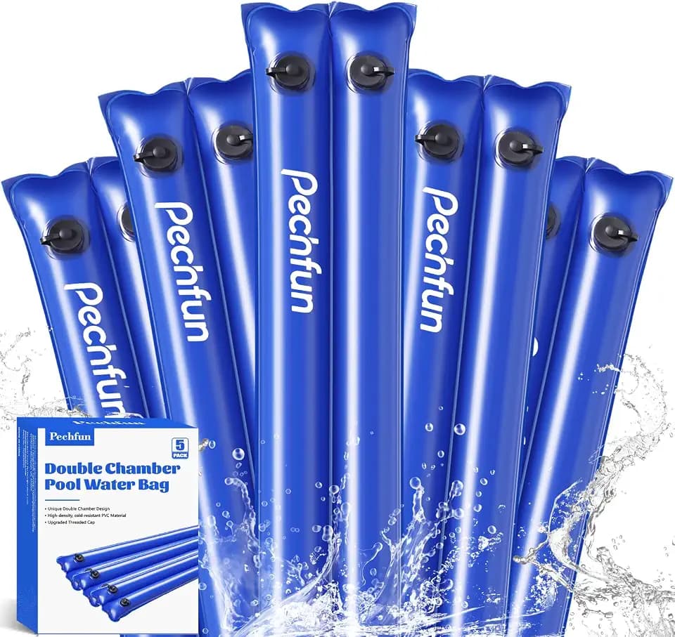 8.5 FT Double Chamber Pool Water Bags, Heavy Duty Winter Water Tube