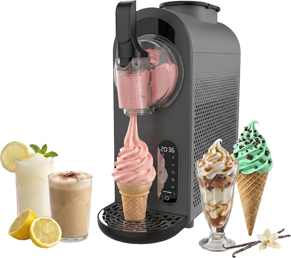 Cecotec Slush Maschine Twist&Ice Cream, 1,5 L, 9 Modi, 210 W