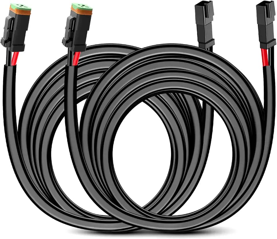 Nilight 16 AWG 10 Feet 2-pin DT Connector Wiring Harness Extension Kit