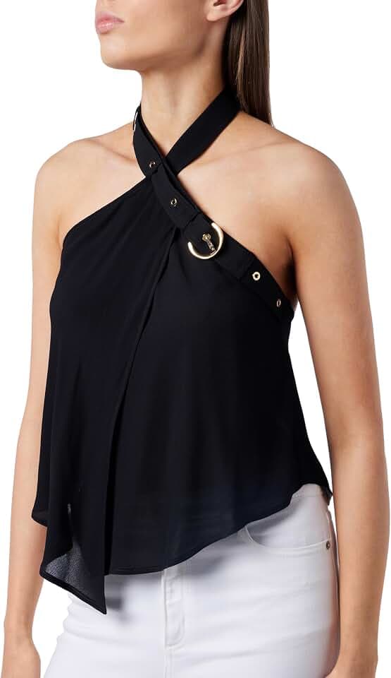 Pinko Damen Top Crepe De Chine Vintage Mode-Weste (1er Pack)