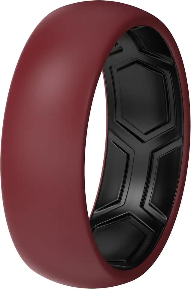 ThunderFit Silicone Rings for Him and Her, Unisex Rubber Wedding Bands