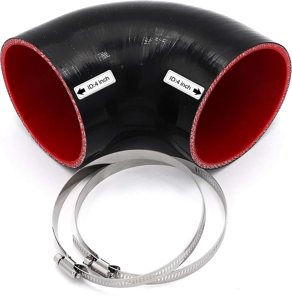 90 Degree Elbow 4 inch Silicone Coupler Intercooler Hose 4-Ply