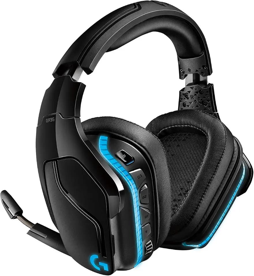 Logitech G935 LIGHTSYNC RGB Wireless Gaming Headset - Black/Blue