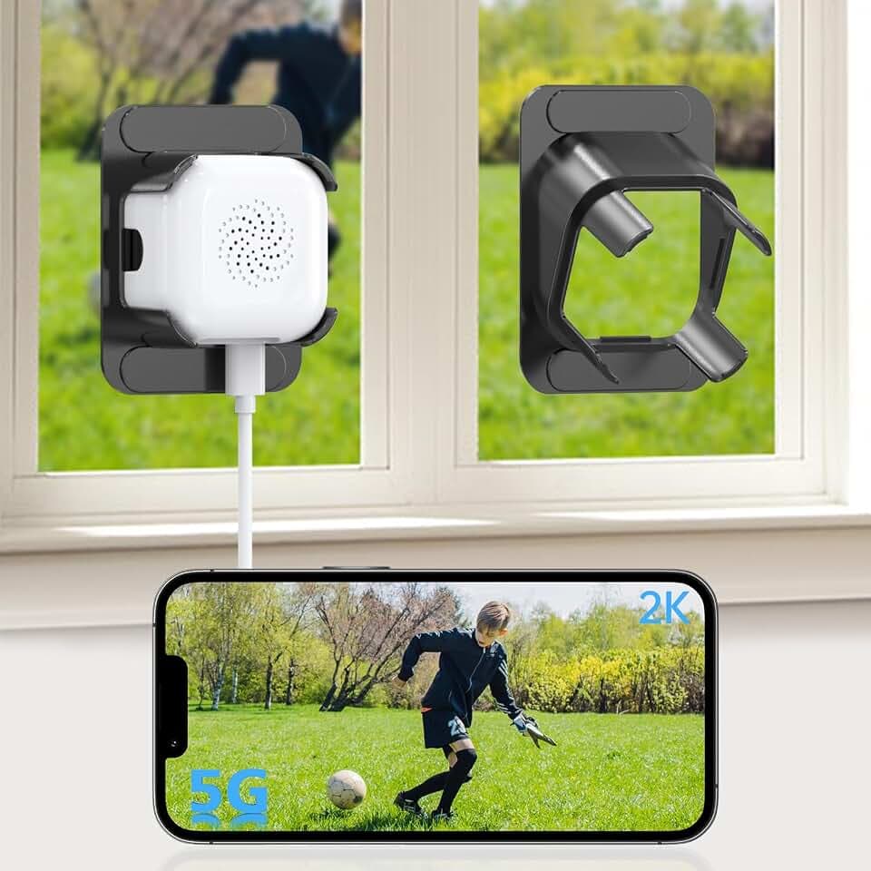 ANYQOO Fensterkamera Innen, 3MP 2K, 2,4G & 5GHz Dualband WiFi
