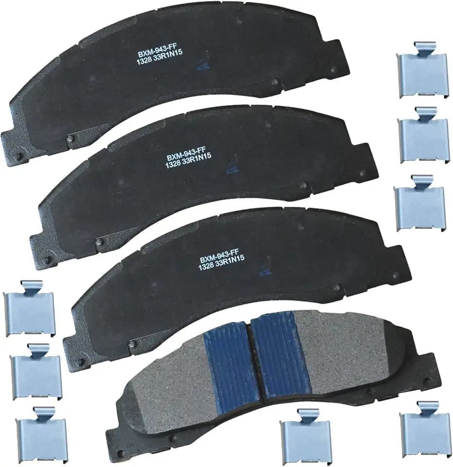 Bendix Premium SBM1328 Semi-Metallic Front Brake Pads for Select Models Ford E-150, E-150 Econoline, E-250, E-350 Super Duty, E-450 Econoline Van, Wagon