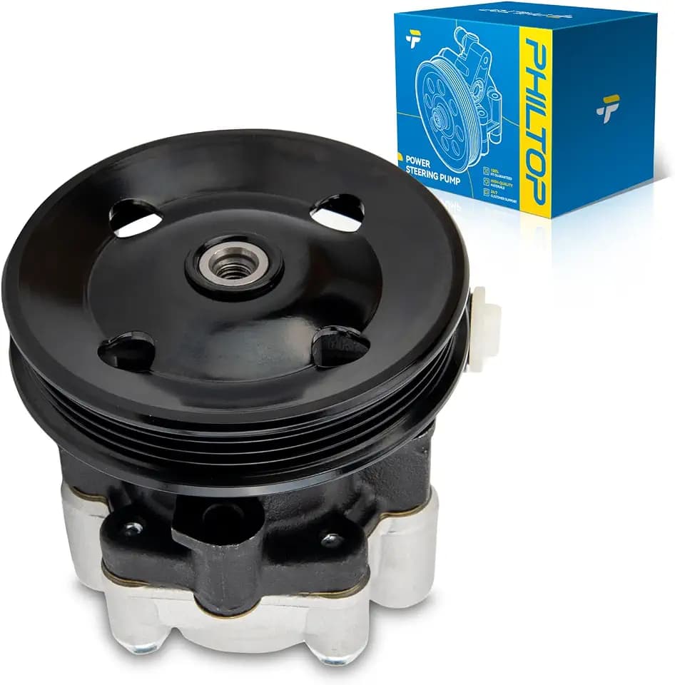 PHILTOP Power Steering Pump with Pulley 21-5263 OE Replacement for RX330 2004-2006, Solara 2004-2008 3.3L, Camry 2002-2006 3.0L, 3.3L, Power Steering Wheel Pump 4431006110, 443100E010