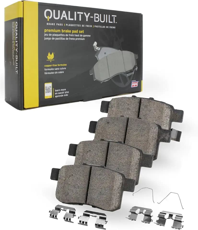 QUALITY-BUILT Premium Ceramic Front Brake Pads 1001-1910C Compatible with 2015-2024 Cadillac/Chevrolet/GMC (Escalade,Escalade ESV,Sierra 1500,Sierra 1500 Limited,Silverado 1500,Silverado 1500 LTD,Sub)