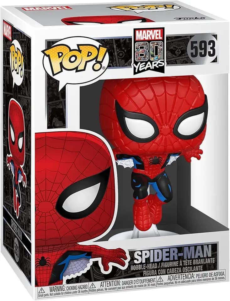 Funko Pop! Marvel: 80th - First Appearance Spider-Man - Marvel 80th - Vinyl-Sammelfigur - Geschenkidee - Offizielle Handelswaren - Spielzeug Für Kinder und Erwachsene - Comic Books Fans